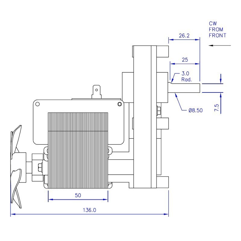 Motoriduttore per stufe a pellet serie T3 - FB1304