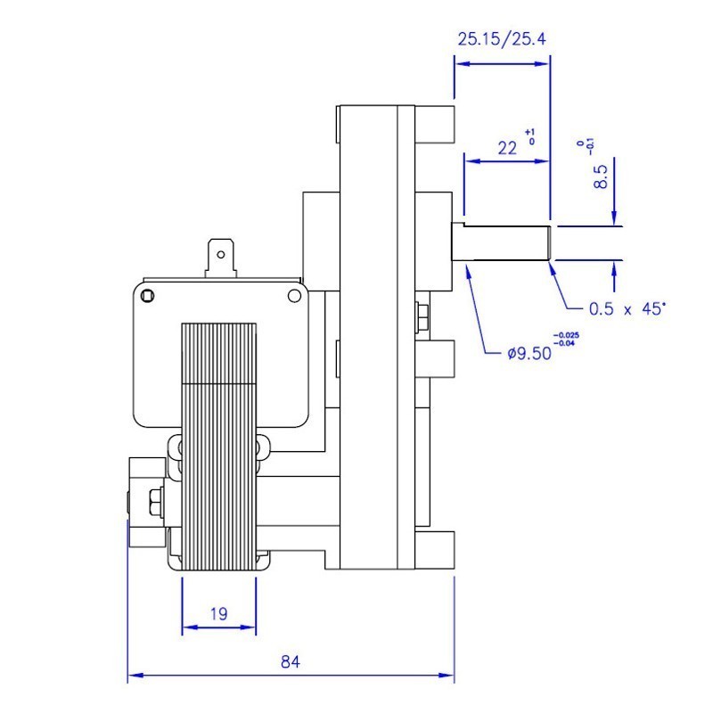 Motoriduttore per stufe a pellet serie T3 - FB1330