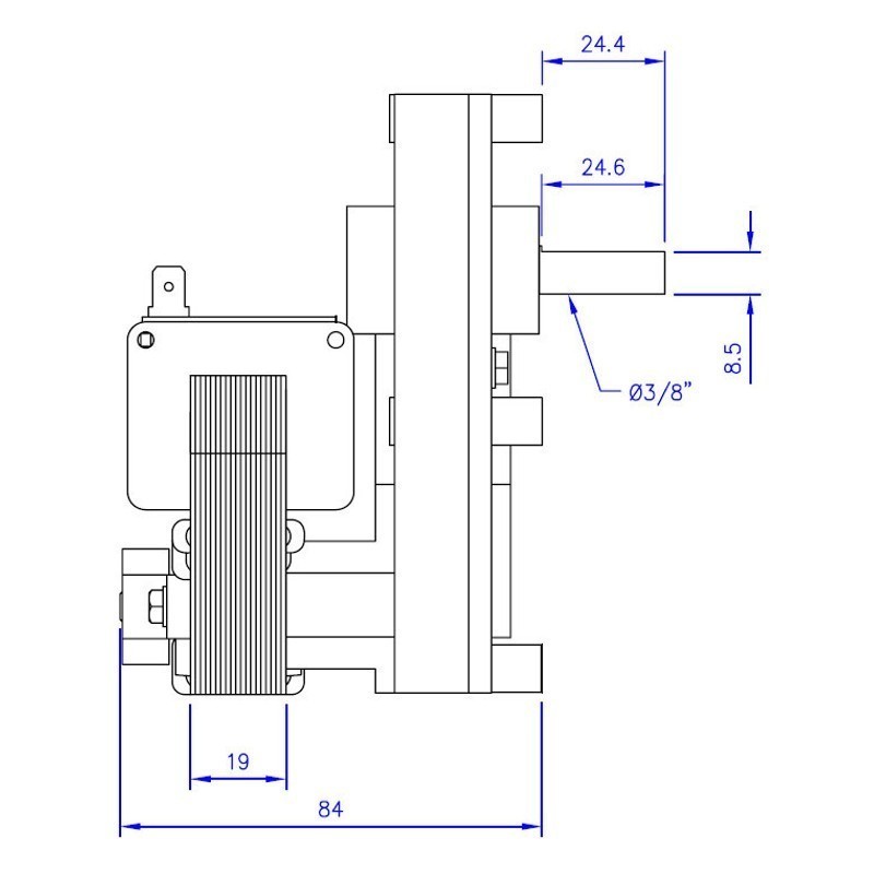 Motoriduttore per stufe a pellet serie T3 - FB1268