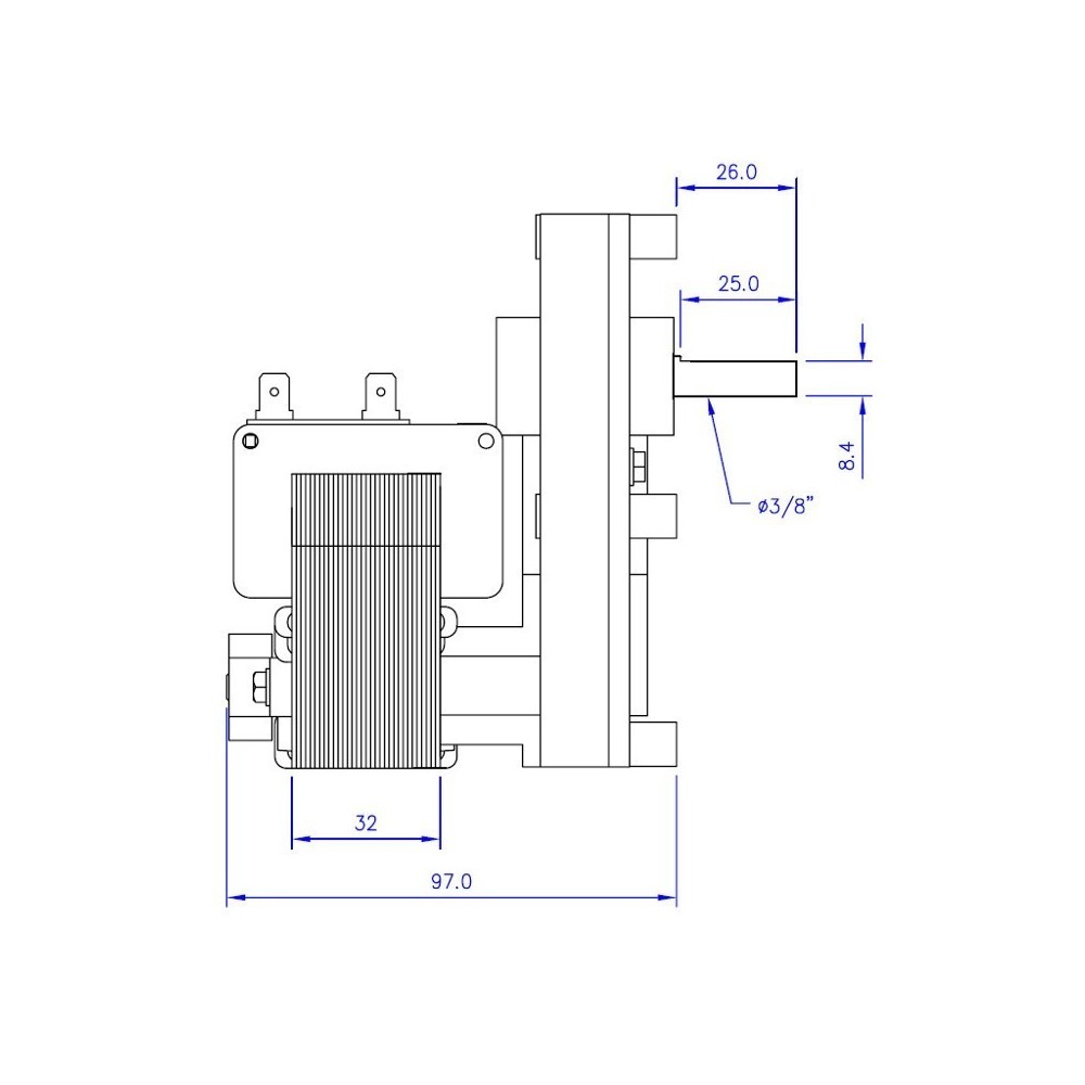 Motoriduttore per stufe a pellet serie T3 - FB1231