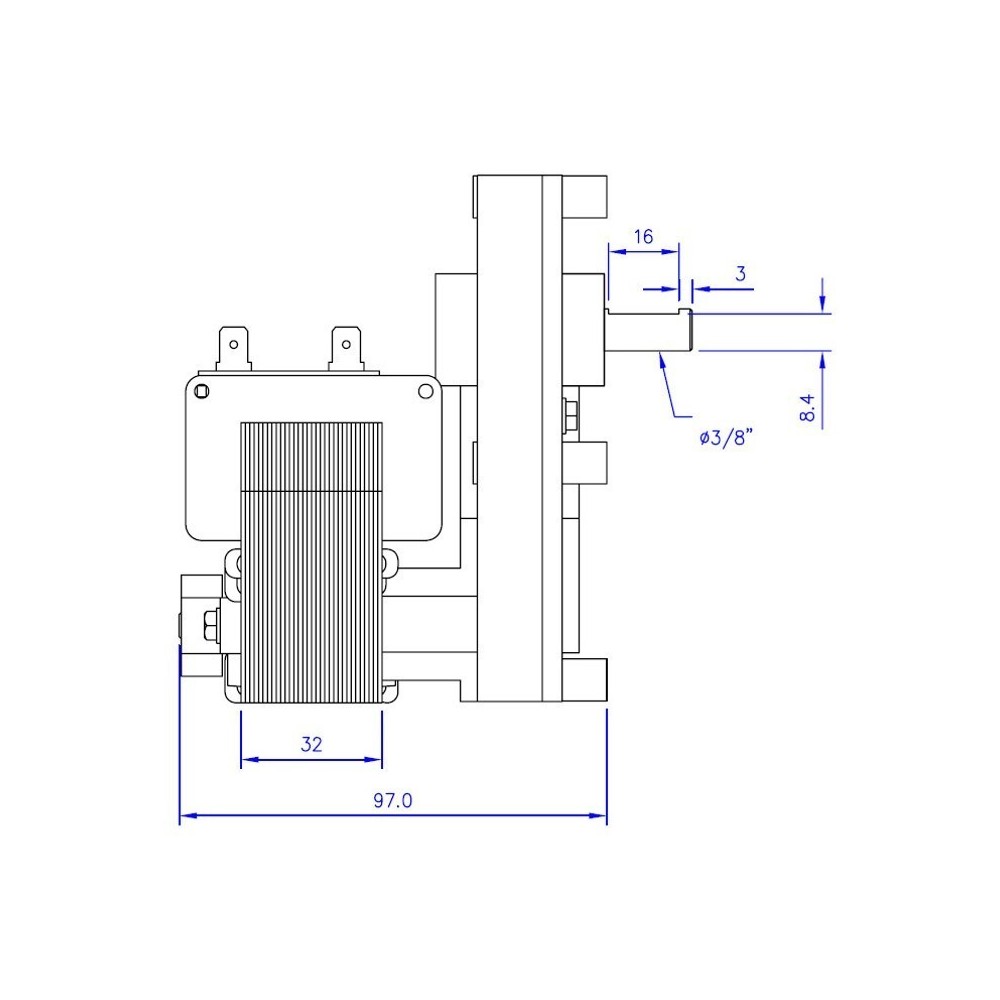 Motoriduttore per stufe a pellet serie T3 - FB1218