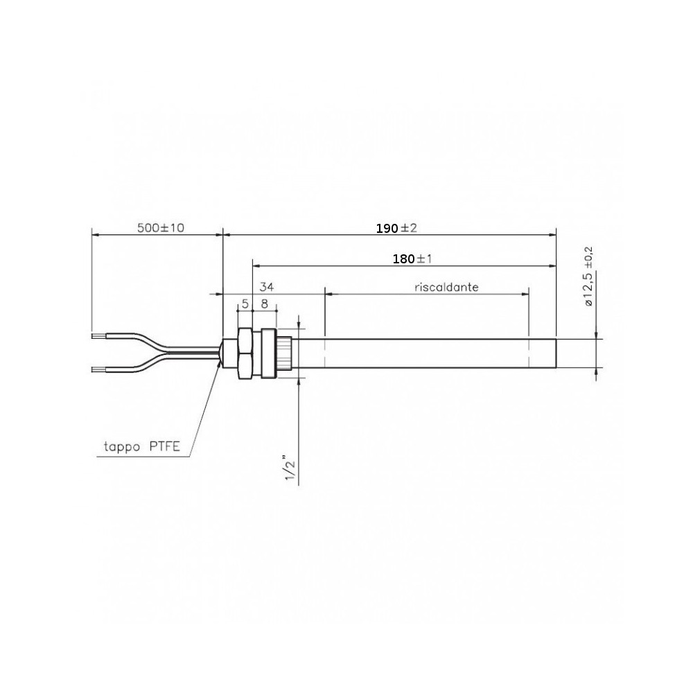 Resistenza accensione 450 Watt - HT62664