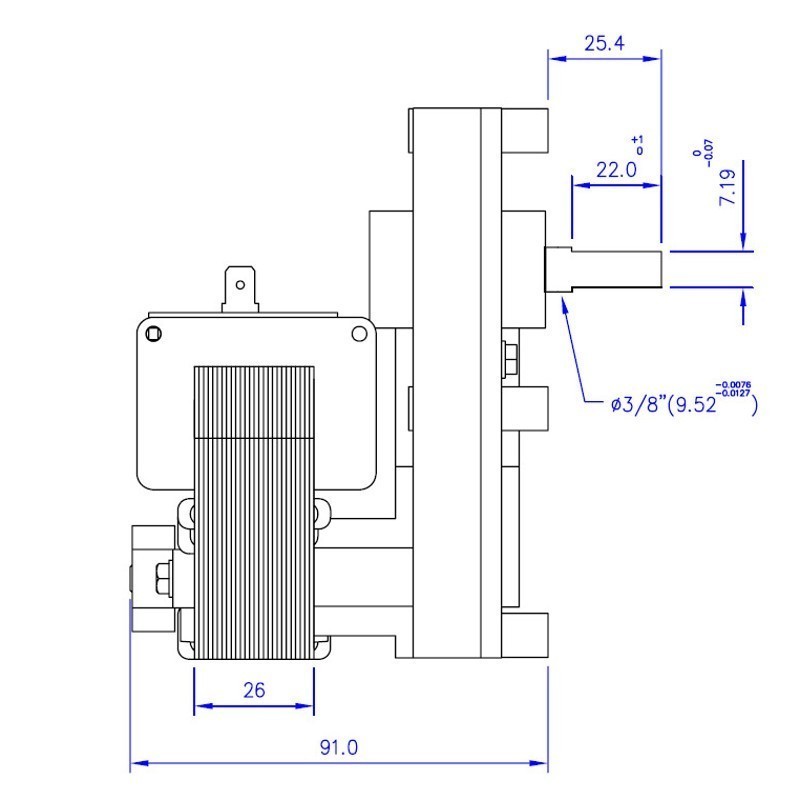 Motoriduttore 1,26 rpm - FB1392