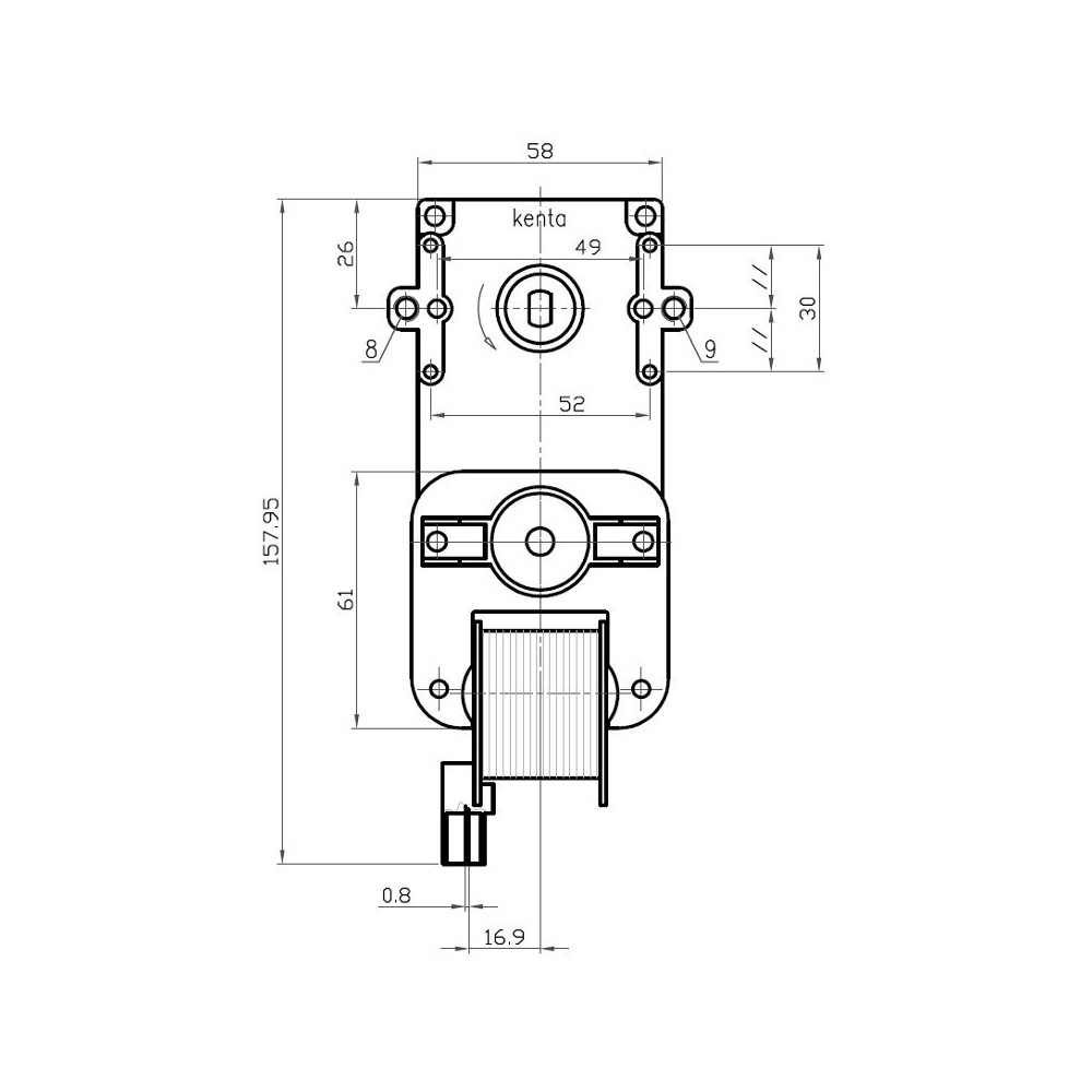 Motoriduttore 2 rpm - K9117057