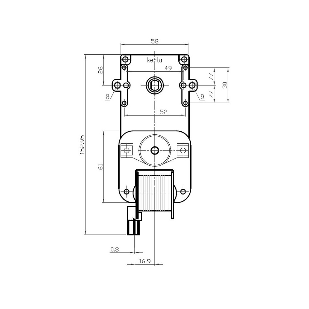 Motoriduttore 1,5 rpm - K9115004