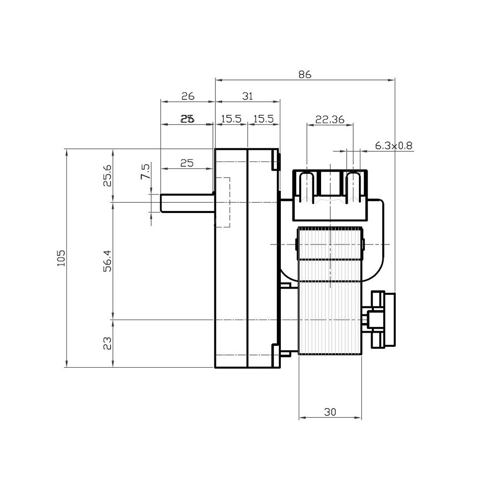 Motoriduttore 1,5 rpm - K9175052