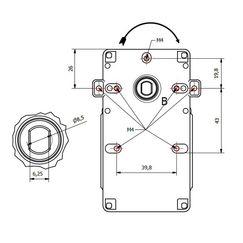 Motoriduttore 1,5 rpm - K9115006