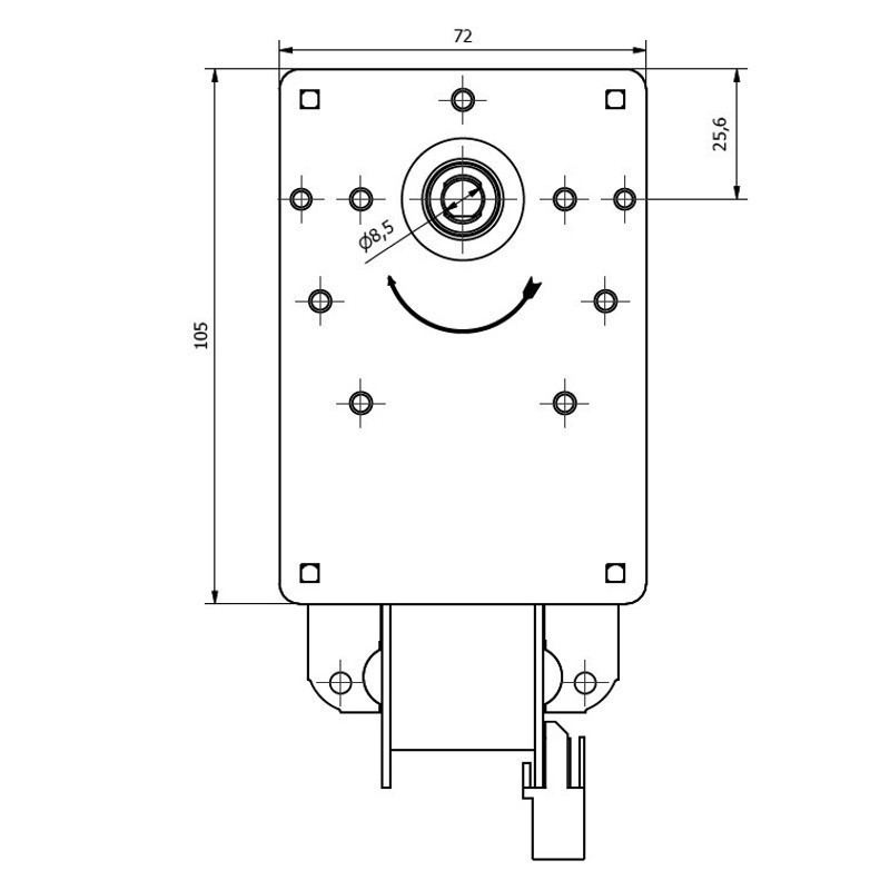 Motoriduttore 1 rpm - K9175004