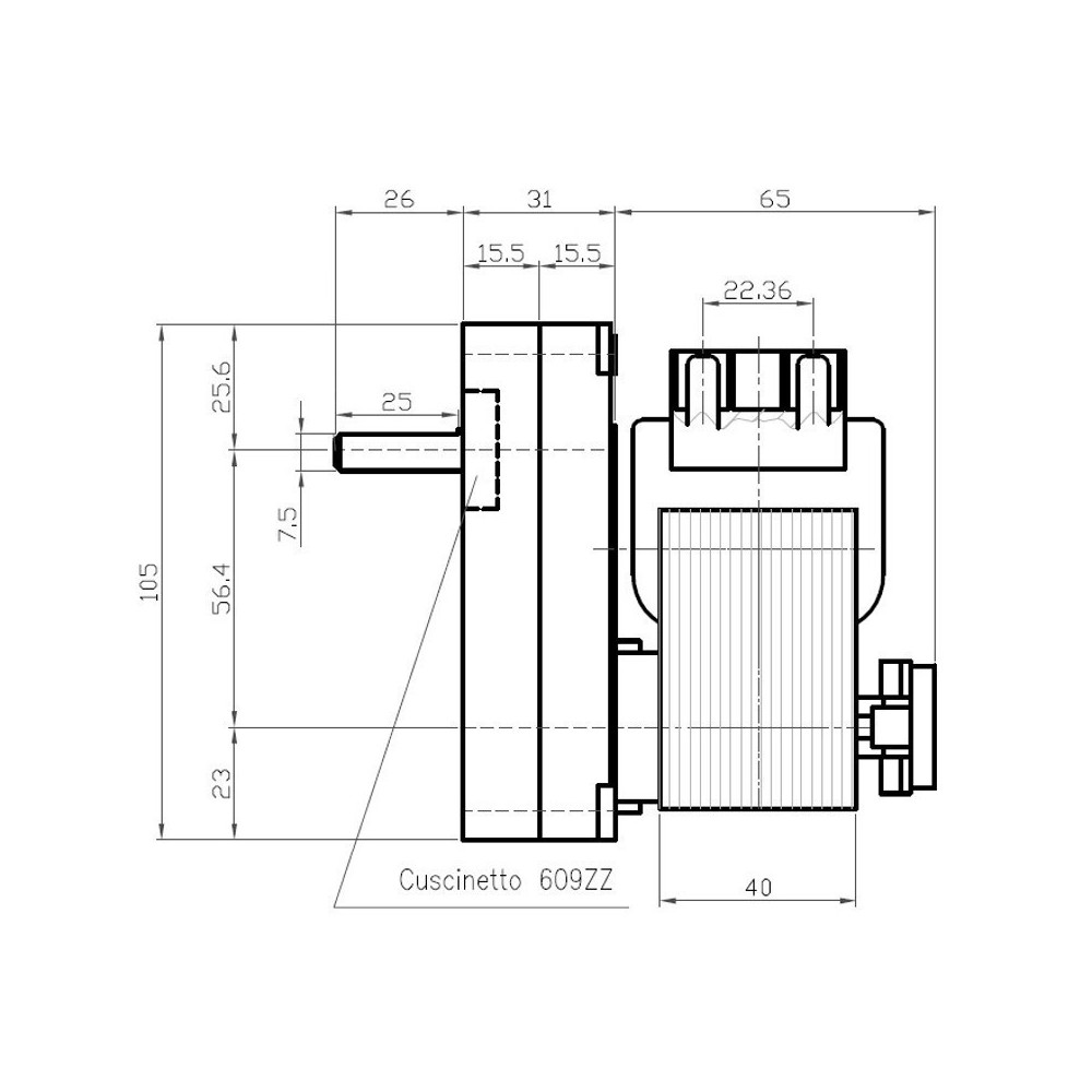 Motoriduttore 5 rpm - K9177310