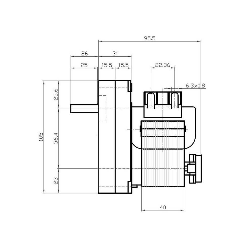 Motoriduttore 8,5 rpm - K9177350