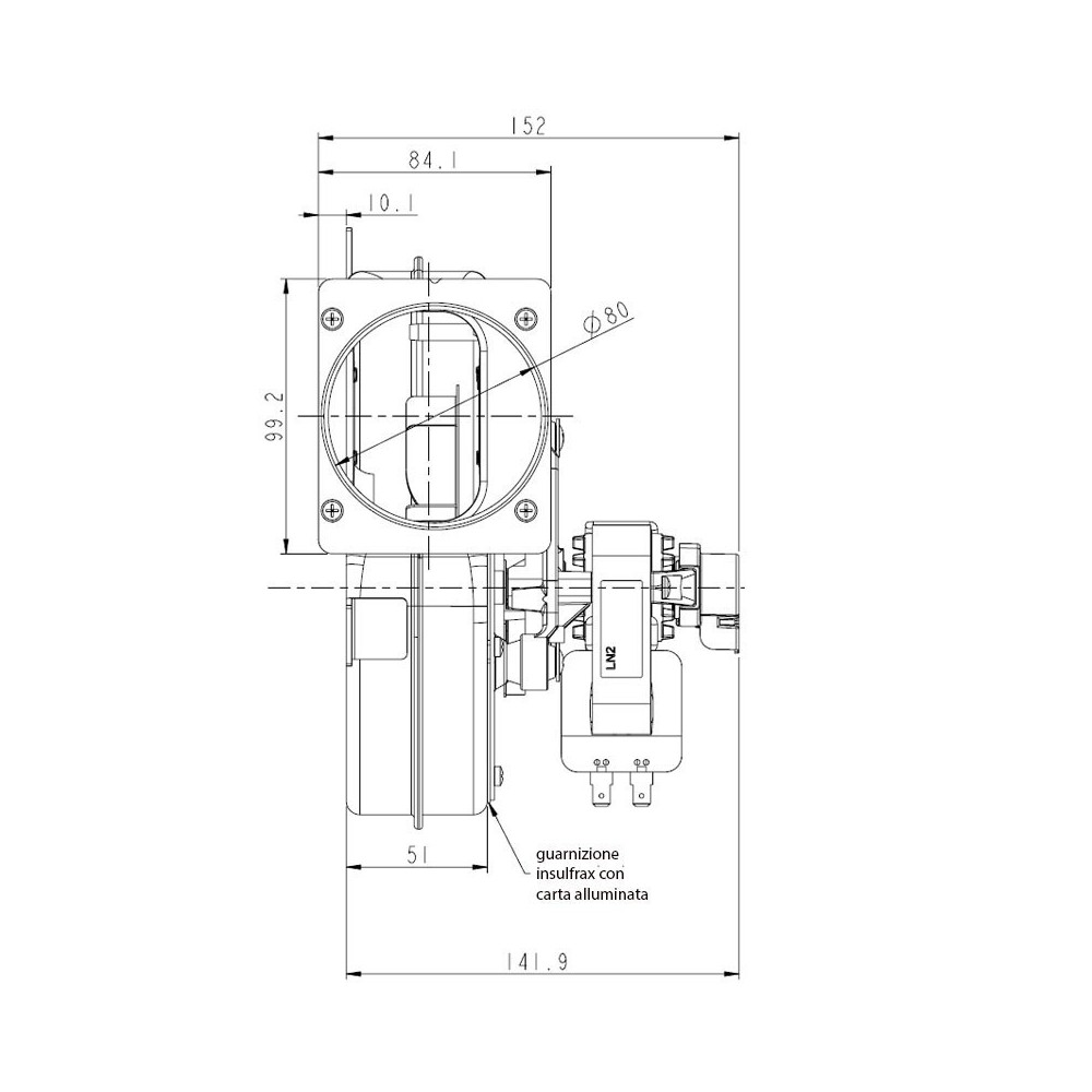 Estrattore fumi PL21 CE0260