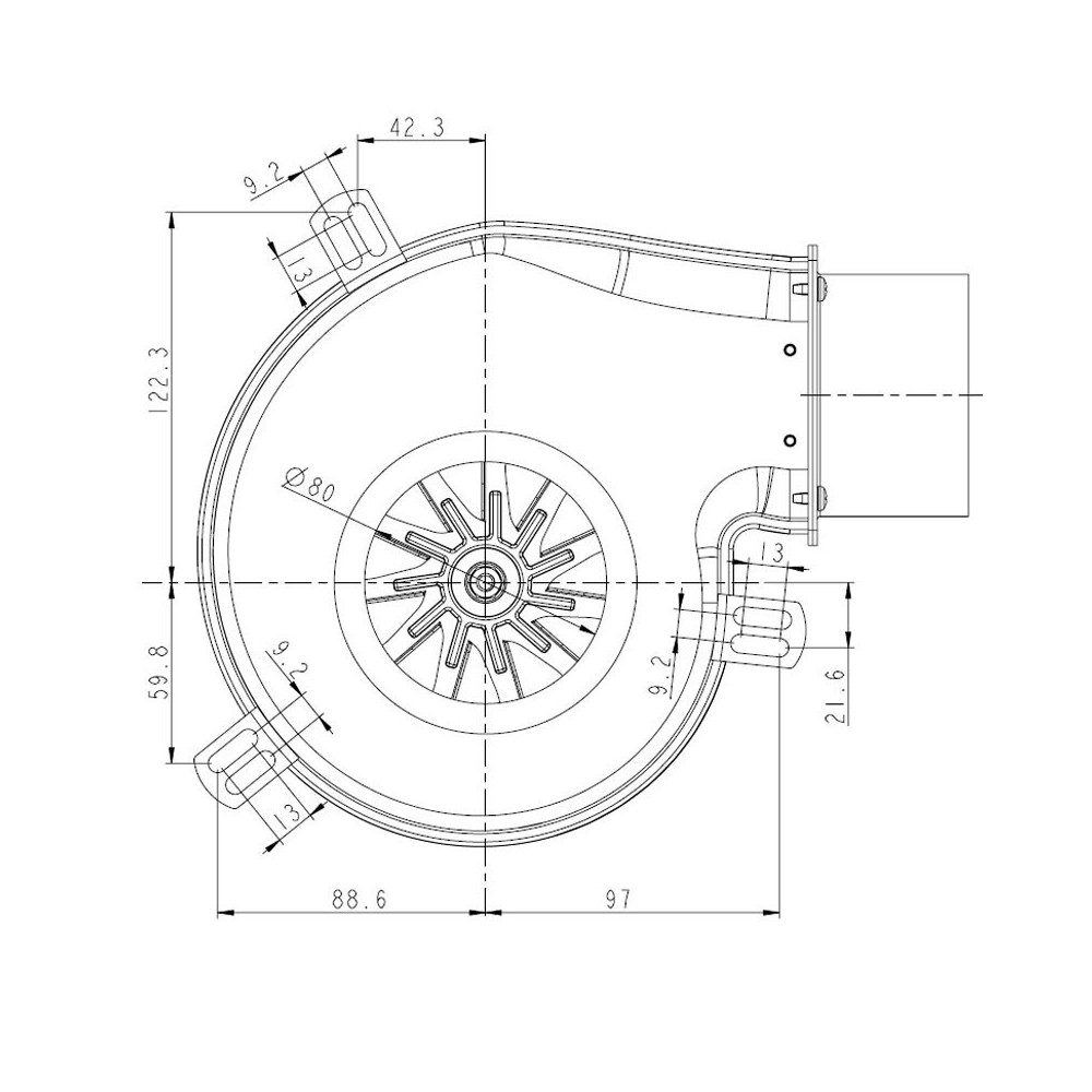 Estrattore fumi PL21 CE0260