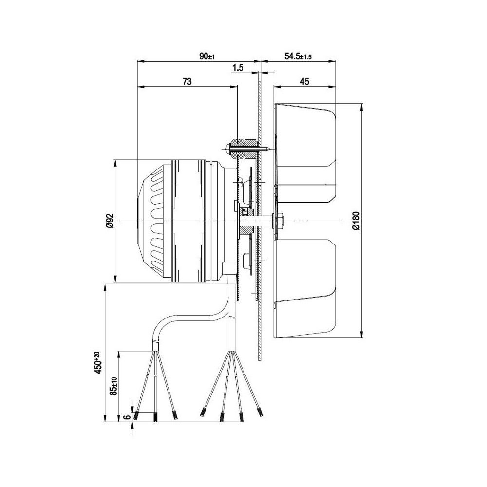 Estrattore fumi R2E180-CG82-01