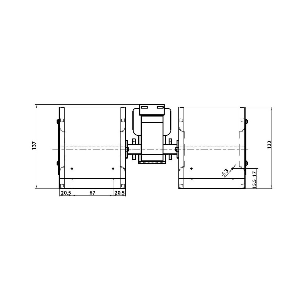 Ventilatore centrifugo CFD-DA 80X83-35