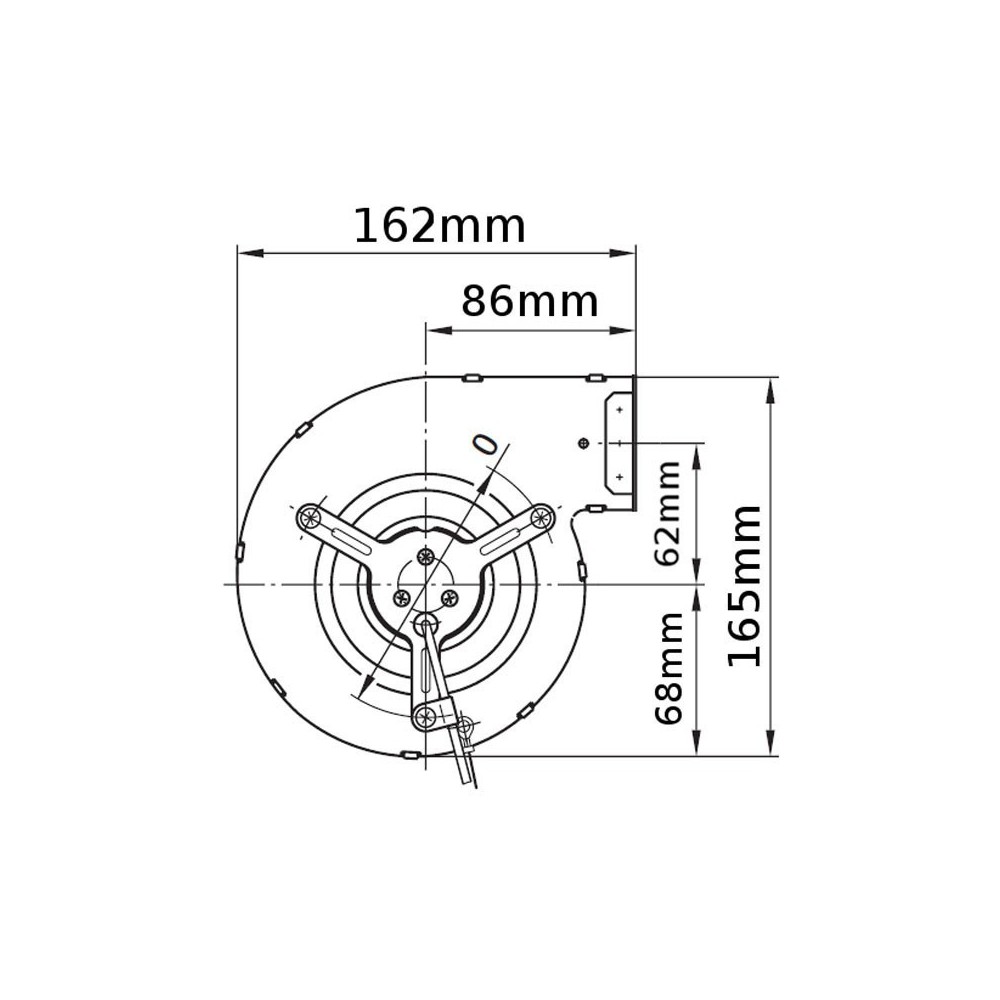 Ventilatore centrifugo D2E097-BE01-02