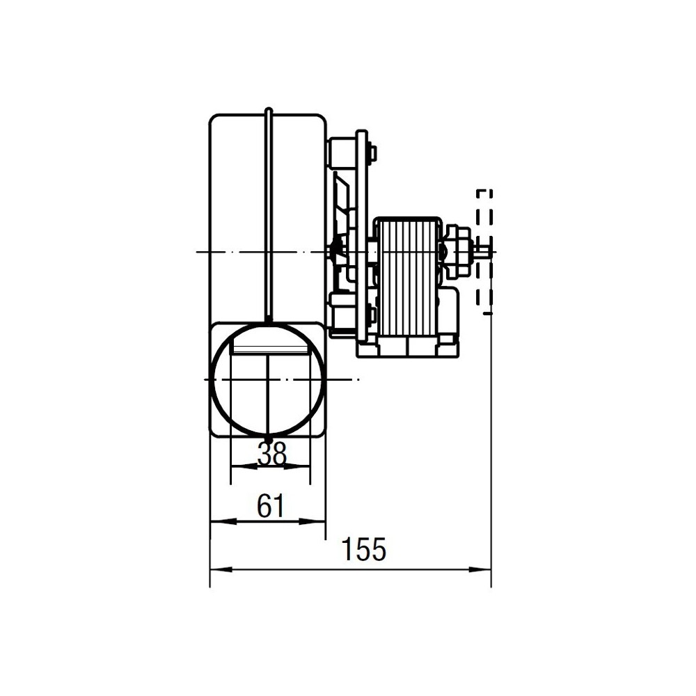 Estrattore fumi RLH120/3800A17-3038LH