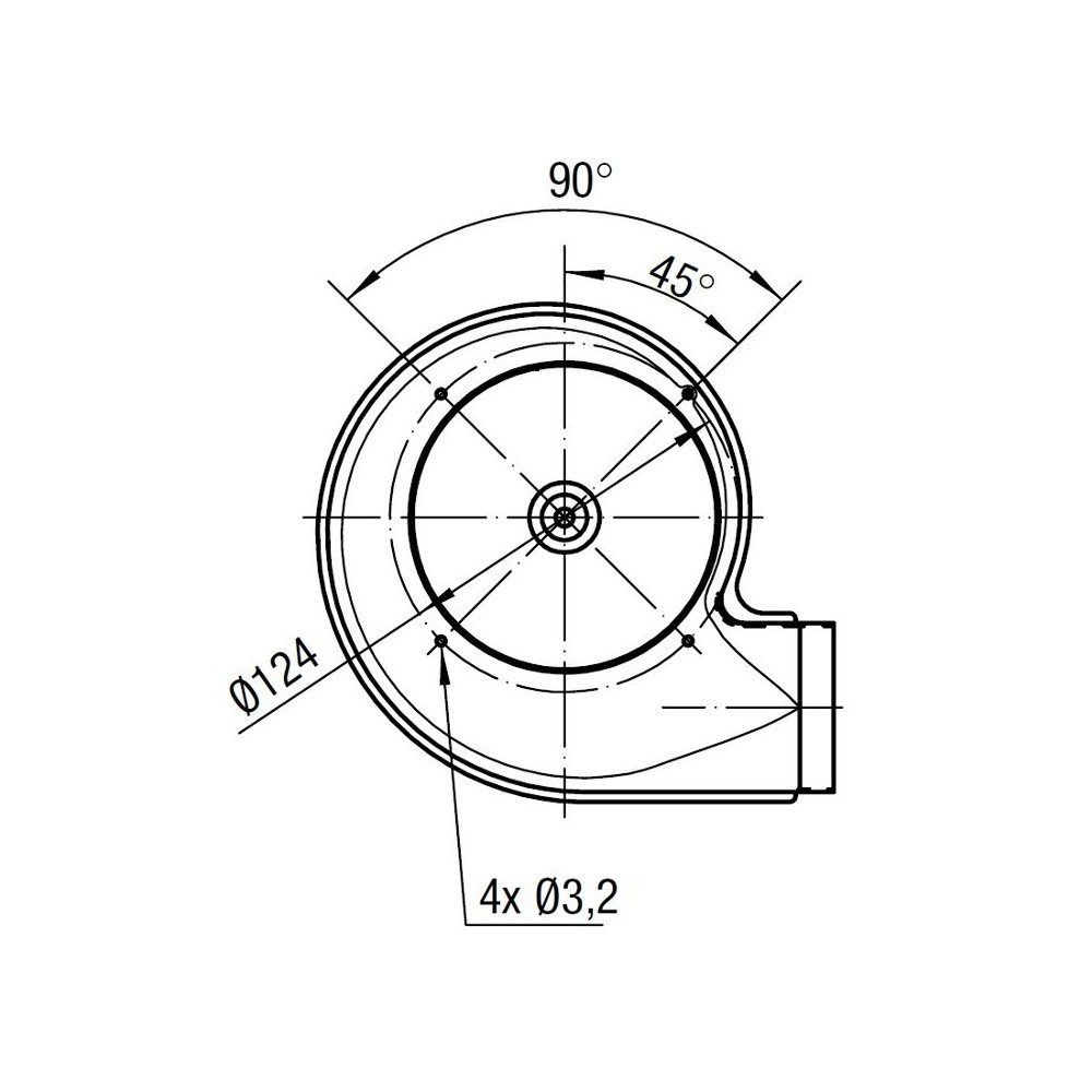 Estrattore fumi RLH120/3800A17-3038LH