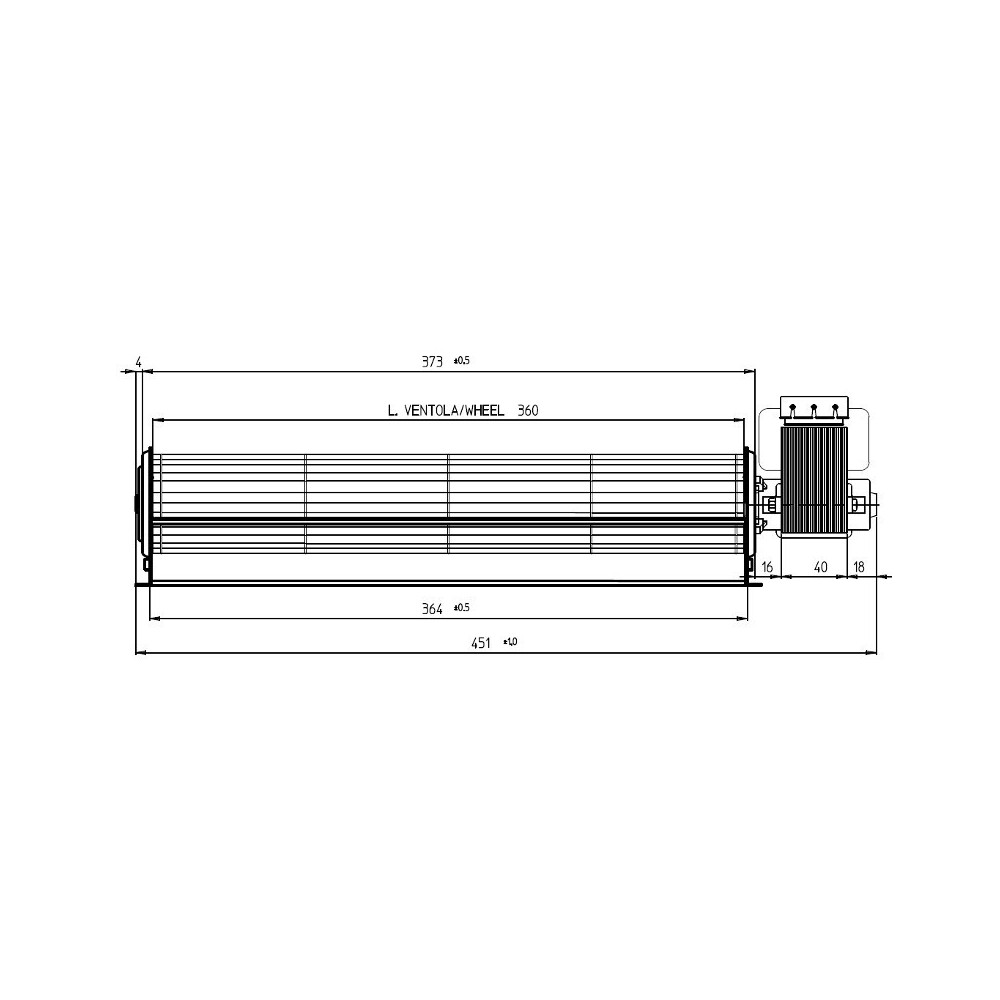 Ventilatore tangenziale FERGAS 114503X