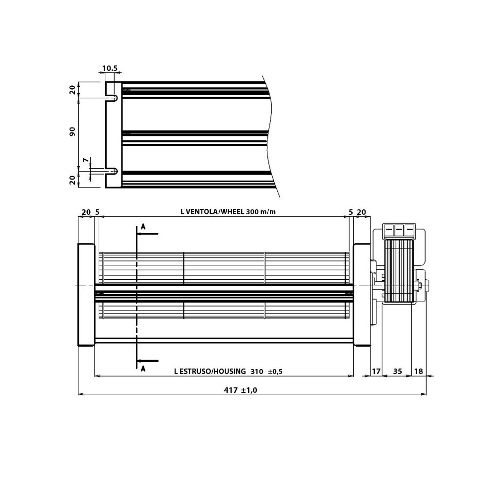 Ventilatore tangenziale FERGAS 148303