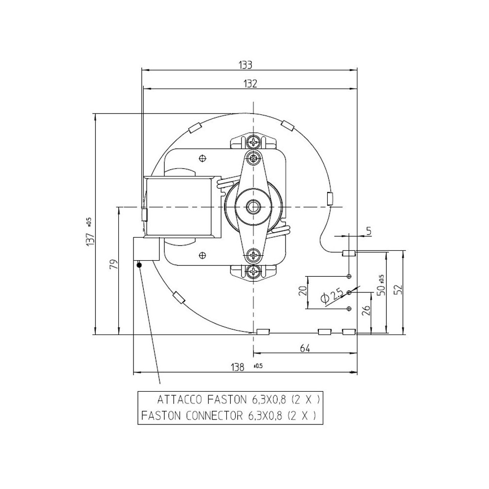 Ventilatore centrifugo CFO-DA 80x83-35