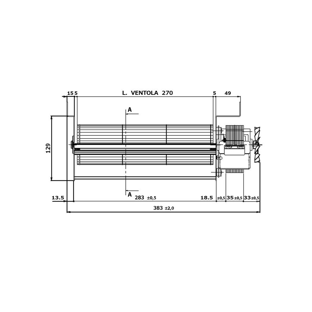 Ventilatore tangenziale FERGAS 158201