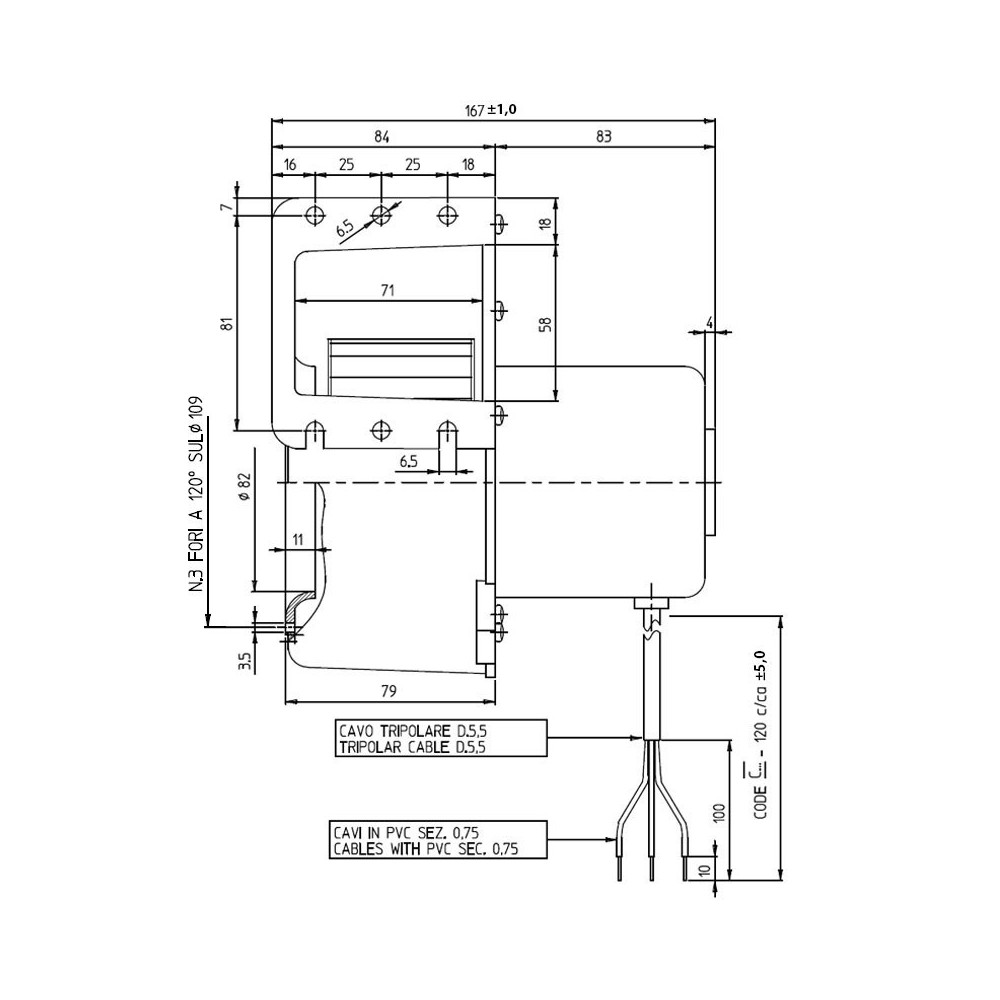 Ventilatore centrifugo CF 100-35