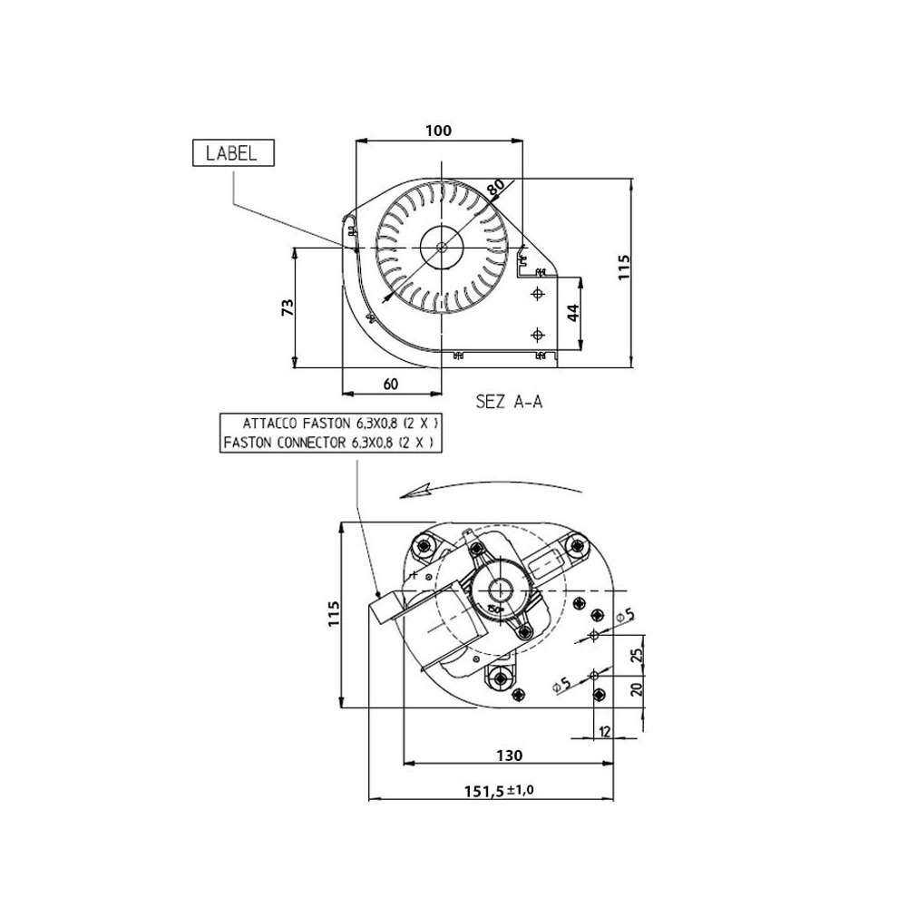 Ventilatore tangenziale FERGAS 149502