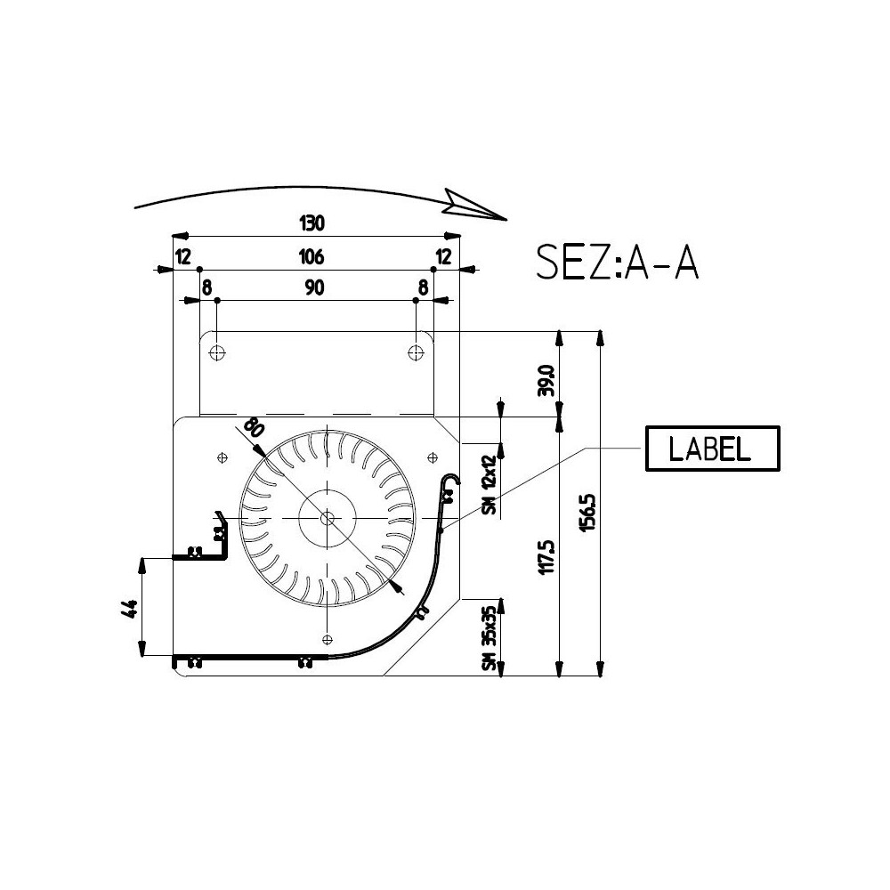 Ventilatore tangenziale FERGAS 148402