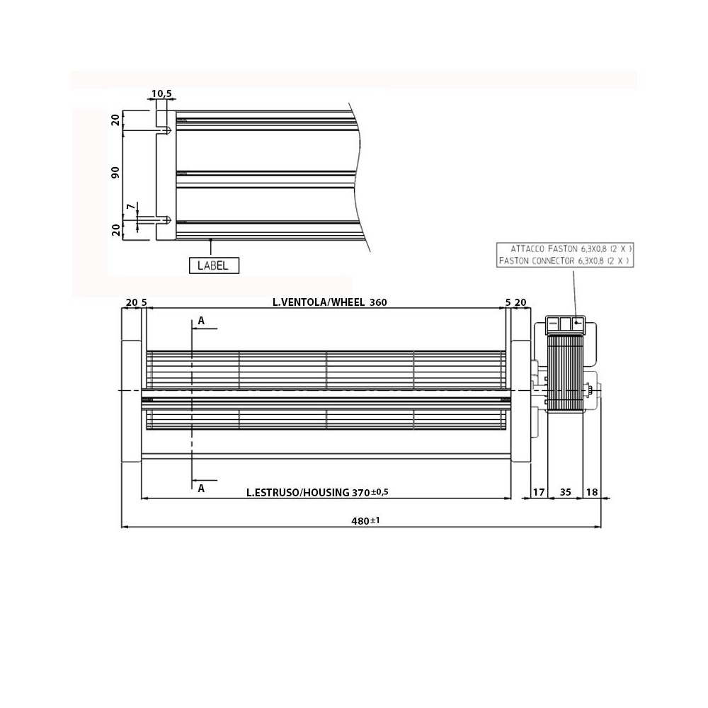 Ventilatore tangenziale FERGAS 153503