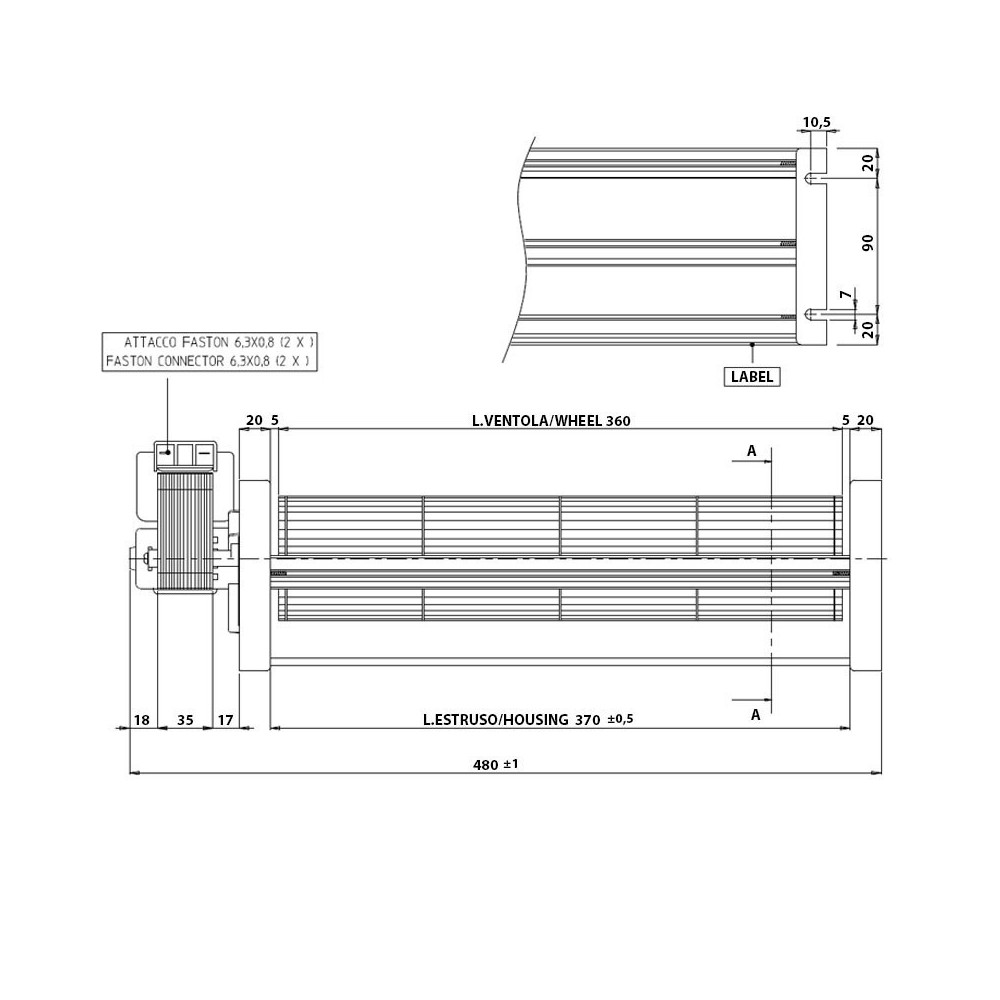 Ventilatore tangenziale FERGAS 153502