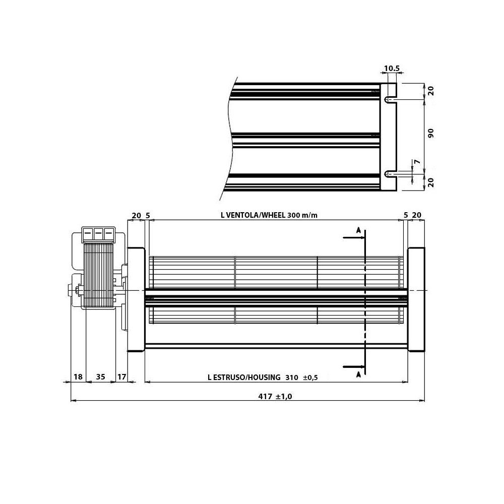 Ventilatore tangenziale FERGAS 149508