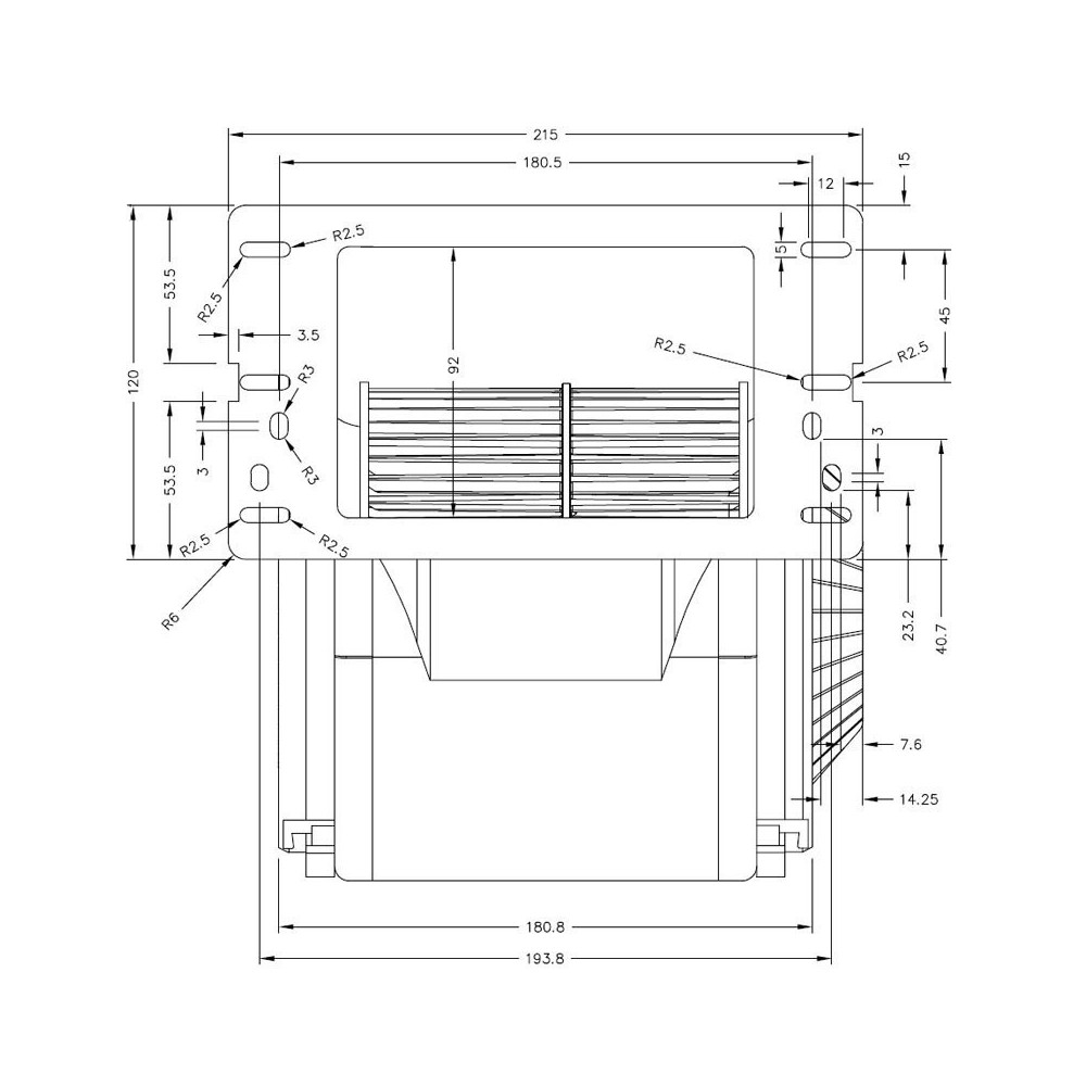 Ventilatore centrifugo W935050011