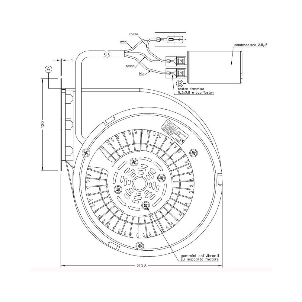 Ventilatore centrifugo W935050011