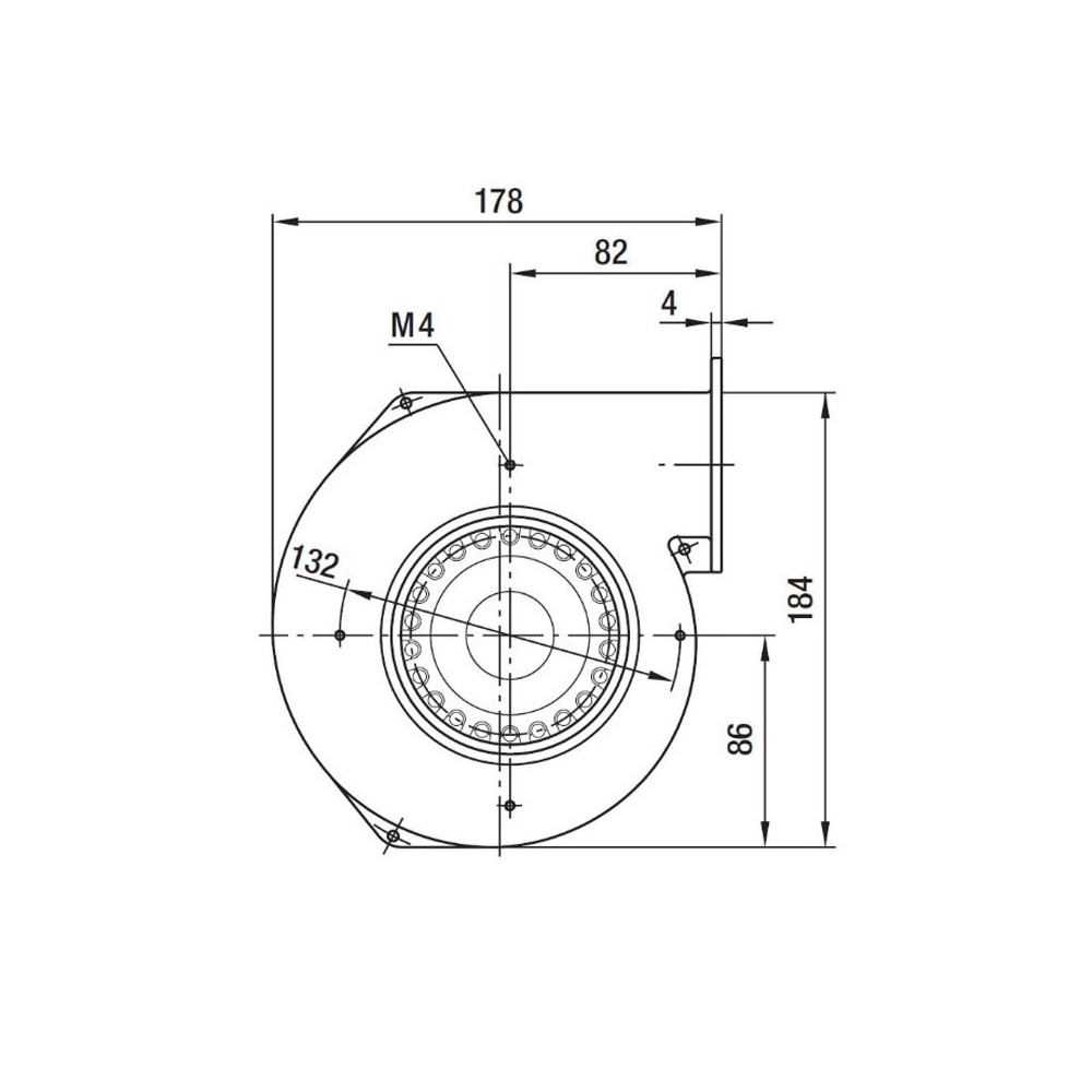 Ventilatore centrifugo G2E120-AR77-01