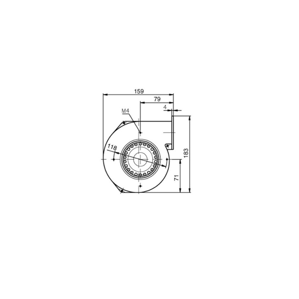 Ventilatore centrifugo G2E108-AA01-56