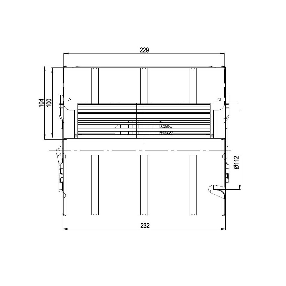 Ventilatore centrifugo D4E133-DT46-L4