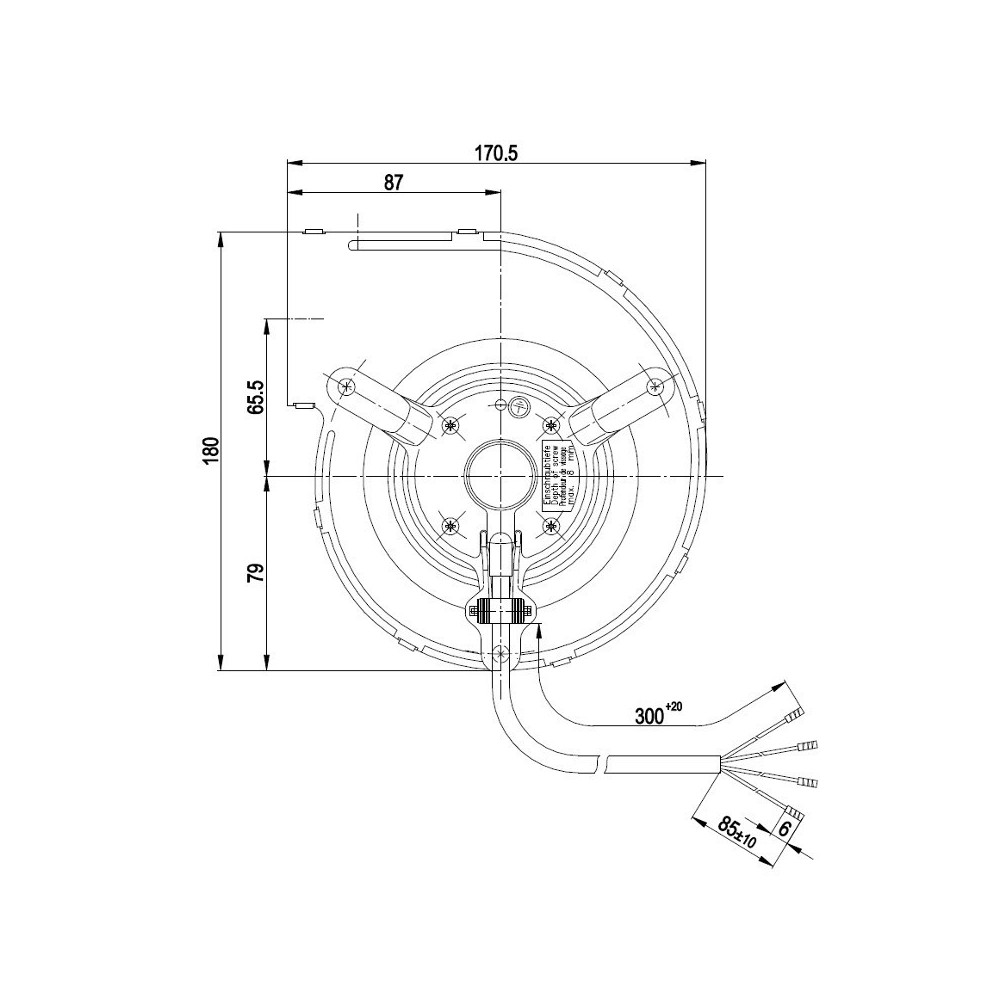 Ventilatore centrifugo D2E133-AM47-01