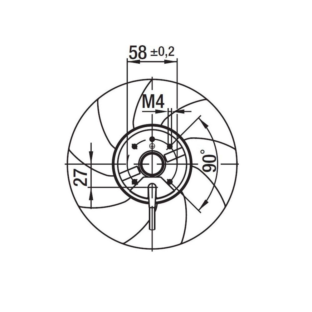 Ventilatore assiale A4S200-AI04-01