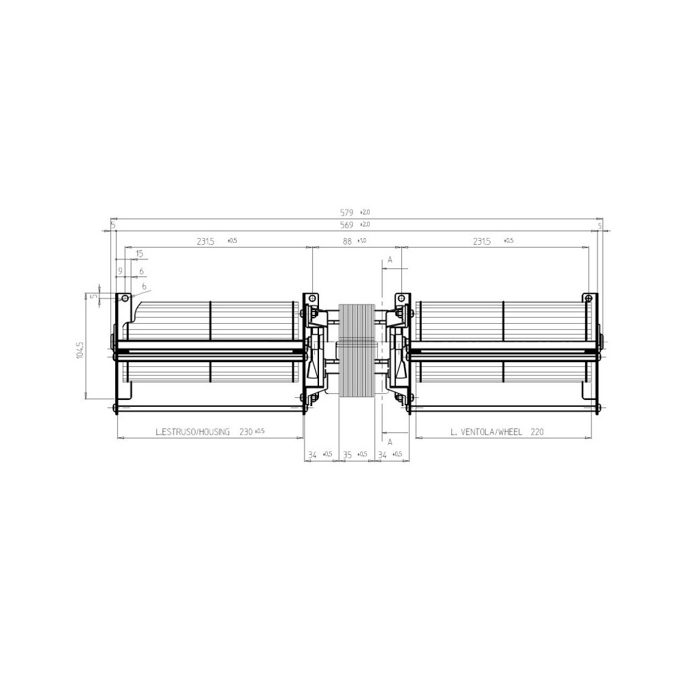 Ventilatore tangenziale FERGAS 164001