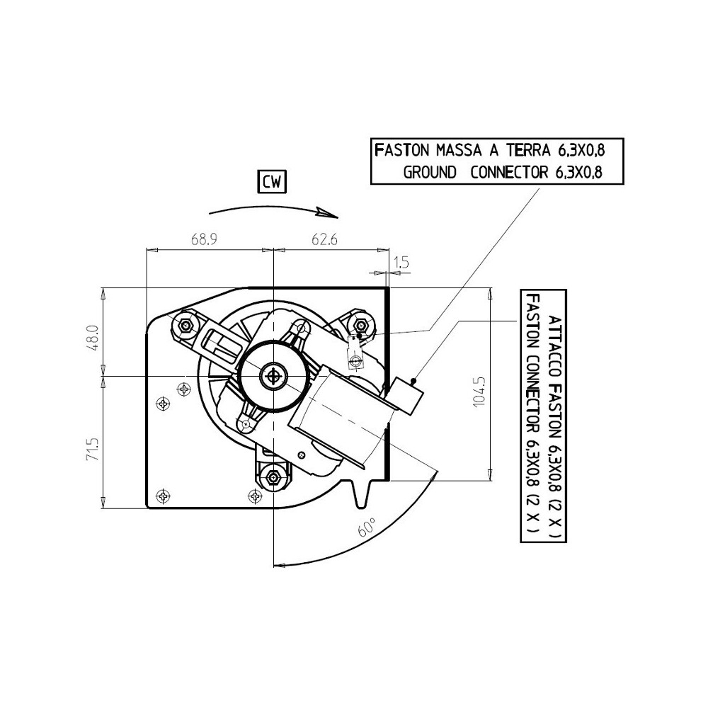 Ventilatore tangenziale FERGAS 164001