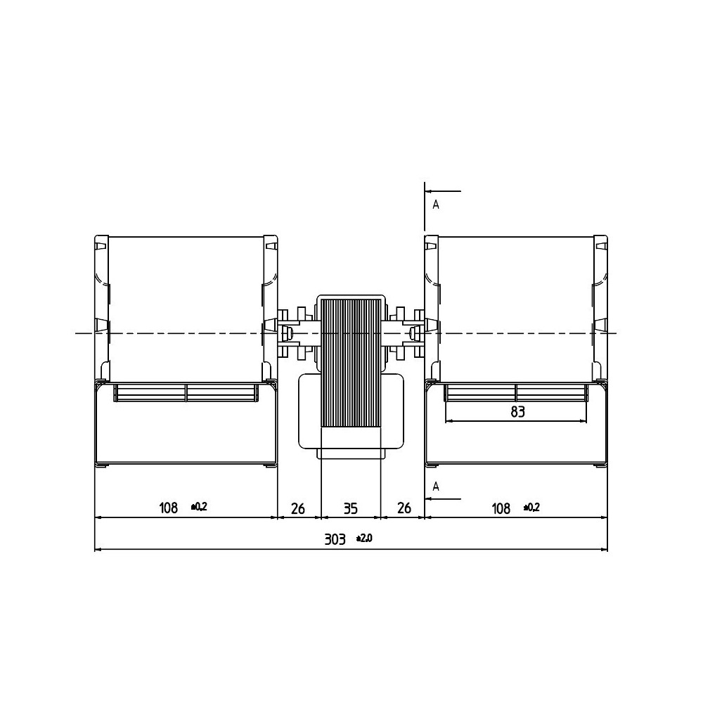 Ventilatore centrifugo CDF-DA 80X83-35