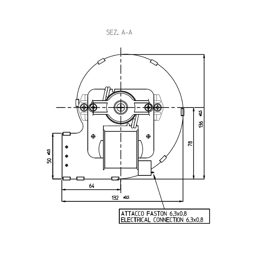 Ventilatore centrifugo CDF-DA 80X83-35