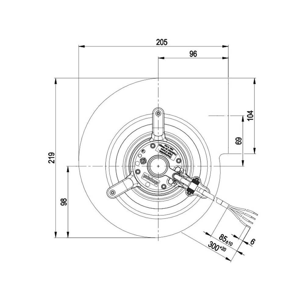 Ventilatore centrifugo D4E146-AU46-68