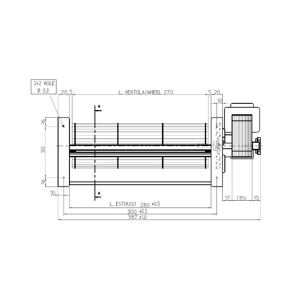 Ventilatore tangenziale FERGAS 158205