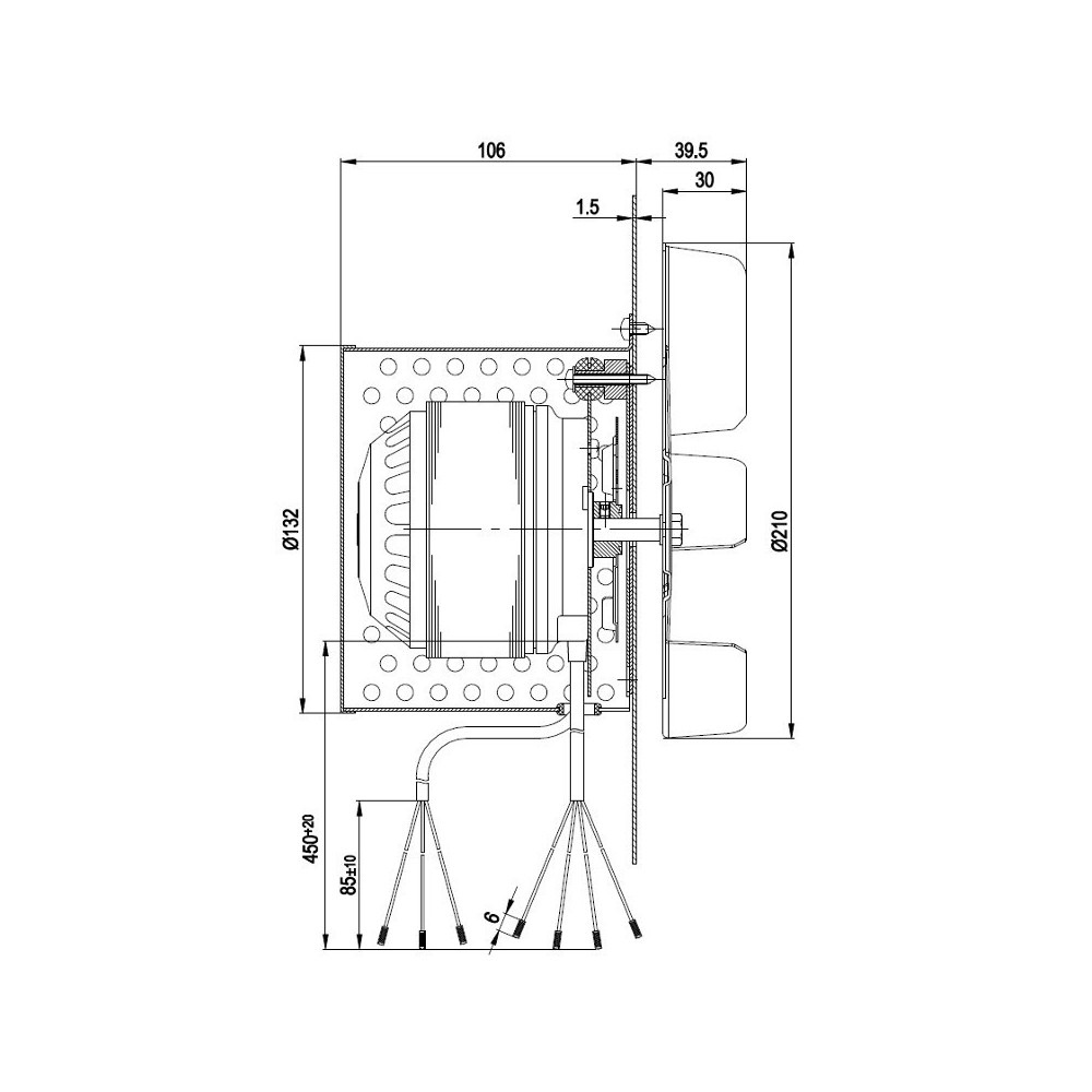 Estrattore fumi R2E210-AA34-05