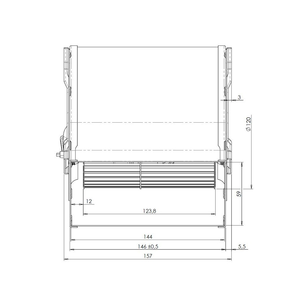 Ventilatore centrifugo CAD12R-001