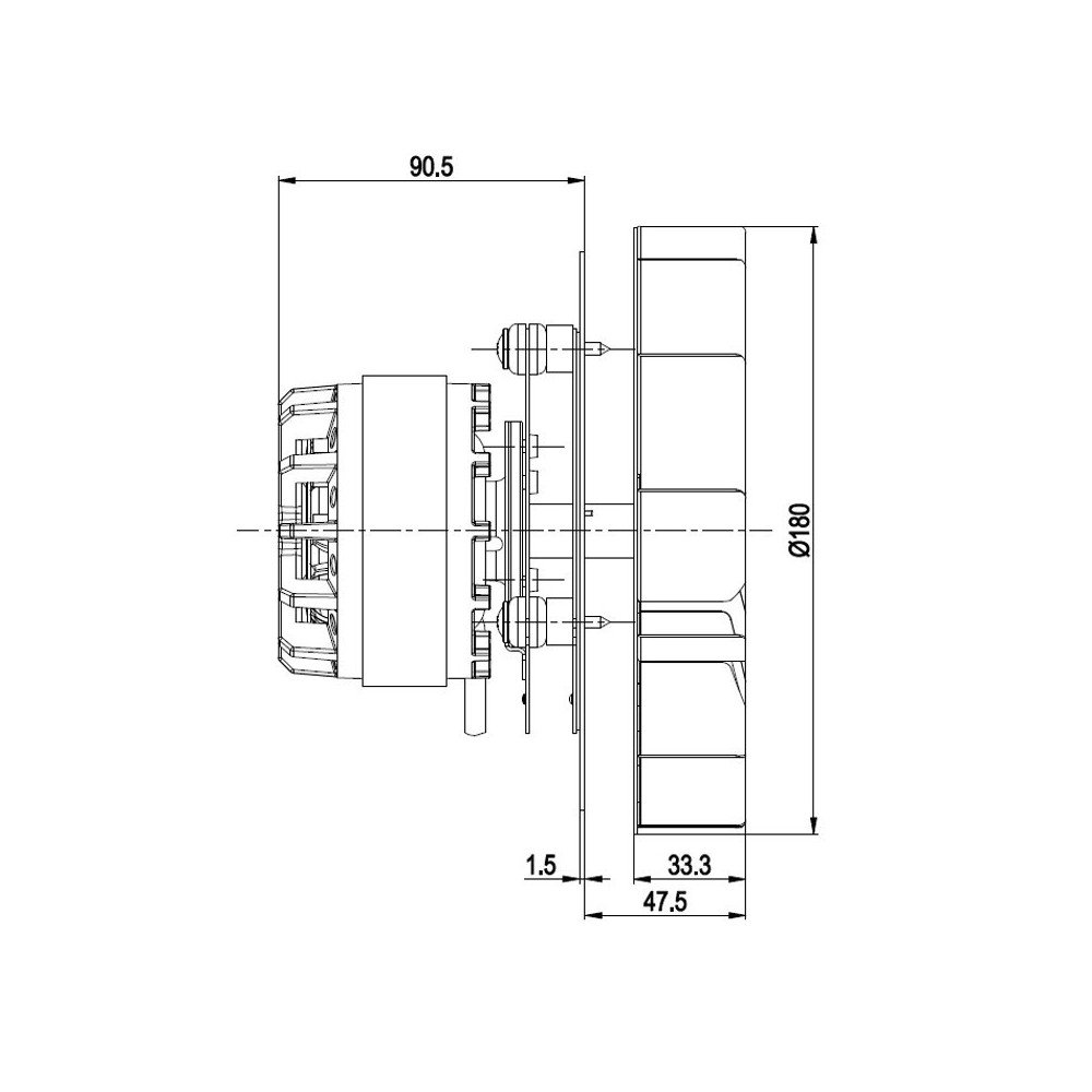 Estrattore fumi R2E180-AU01-19