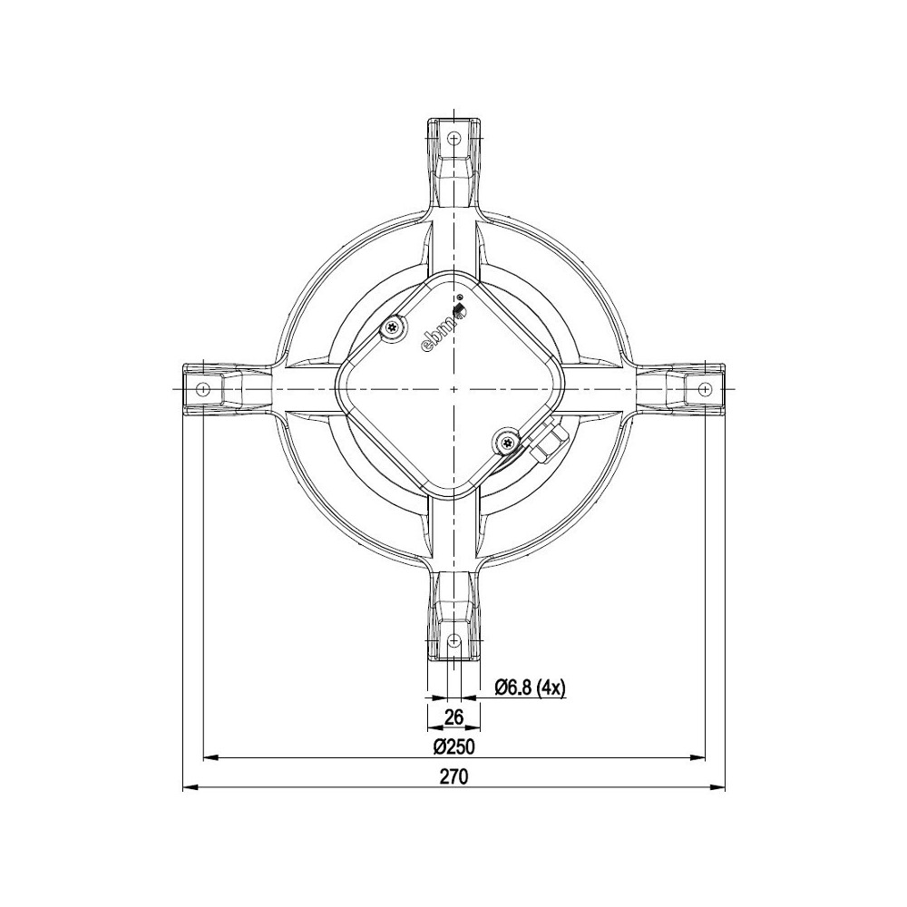 Estrattore fumi R2E180-AH05-27