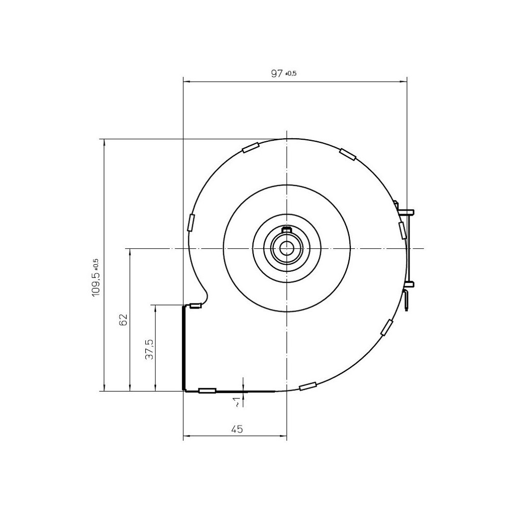 Ventilatore centrifugo RLF67/7676ZA5