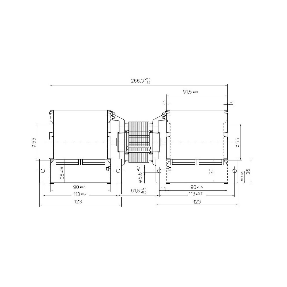 Ventilatore centrifugo RLF67/7676ZA5